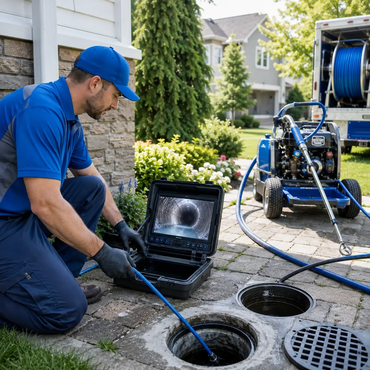 Outdoor drain cleaning professionals serving Latham, OH
