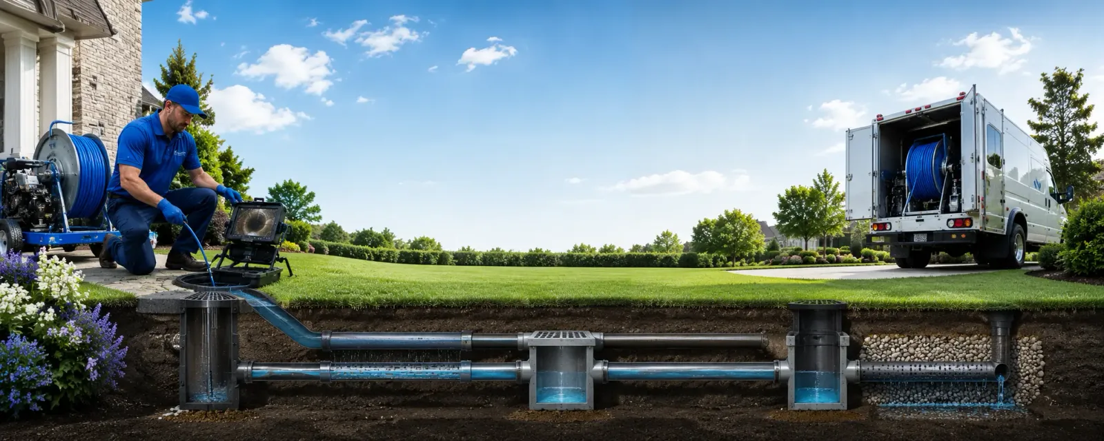 Outdoor drain cleaning information for Latham, OH